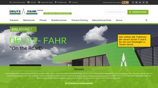 
                            10. Deutz-Fahr: Traktoren • Mähdrescher • Pressen • Precision Farming