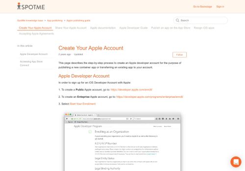 
                            12. Developer Account Creation – SpotMe Knowledge Base