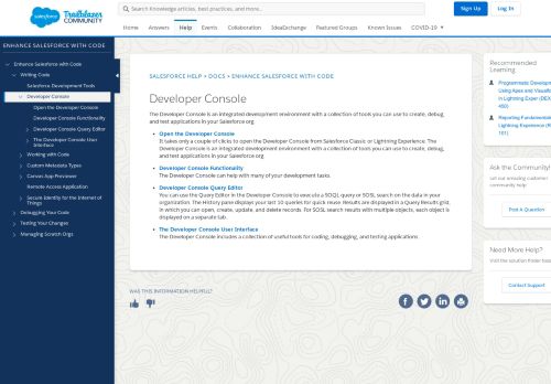 
                            5. Developer Console - Salesforce Developers