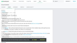 
                            11. Developer Guides | Android Developers