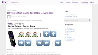 
                            7. Developer Mode - Roku