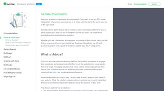 
                            7. Developer platform - iAdvize