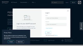 
                            9. Developer Portal - Deutsche Bank API