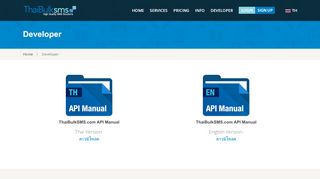 
                            8. Developer - ThaiBulkSMS.COM
