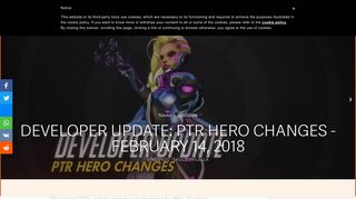 
                            10. Developer Update: PTR hero changes - February 14, 2018 | Esports ...