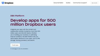 
                            5. Developers - Dropbox