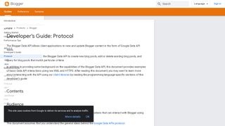 
                            13. Developer's Guide: Protocol | Blogger | Google Developers