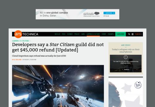 
                            11. Developers say a Star Citizen guild did not get $45,000 refund ...