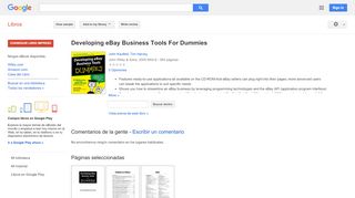 
                            4. Developing eBay Business Tools For Dummies