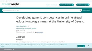 
                            9. Developing generic competences in online virtual education ...