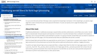 
                            4. Developing servlet filters for form login processing - IBM