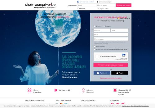 
                            10. Devenez membre Showroomprivé