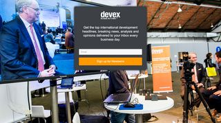 
                            5. Devex Newswire | Sign up - Devex.com