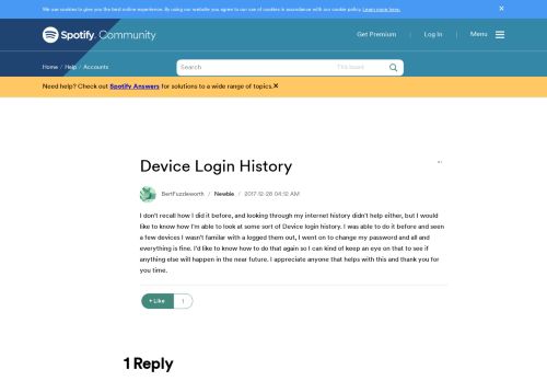 
                            1. Device Login History - The Spotify Community