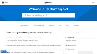 
                            13. Device Management for Spectrum Community Solutions - Spectrum.net