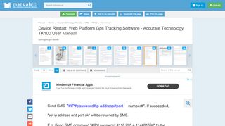 
                            13. Device Restart; Web Platform Gps Tracking Software - Accurate ...