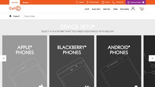
                            3. Device Setup - Select a Platform | Cell C