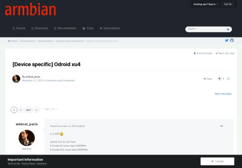 
                            8. [Device specific] Odroid xu4 - Armbian build framework - Armbian forum