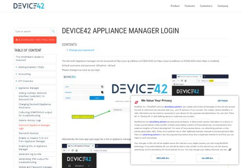 
                            8. Device42 Appliance Manager login - Device42 Documentation ...
