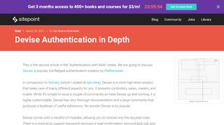 
                            12. Devise Authentication in Depth — SitePoint