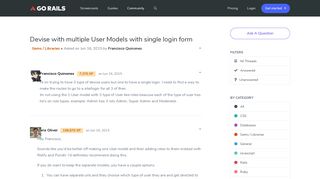 
                            2. Devise with multiple User Models with single login form | GoRails