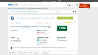 
                            7. ▷ DEVK Versicherungen Regionaldirektion Versicherungen | Tel ...