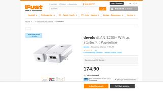 
                            13. devolo Powerline dLAN 1200+ WiFi AC Starter Kit - Günstig kaufen