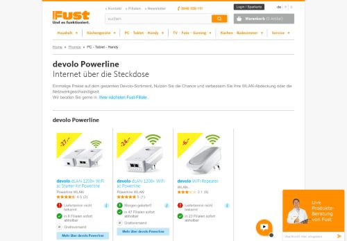 
                            6. devolo Powerline - Fust Online-Shop