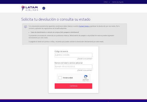 
                            4. Devoluciones - LATAM Airlines