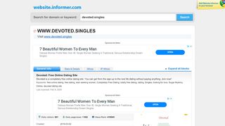 
                            8. devoted.singles at WI. Devoted: Free Online Dating Site