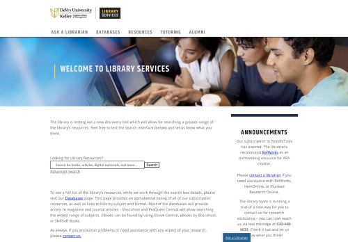 
                            4. DeVry University Library Services