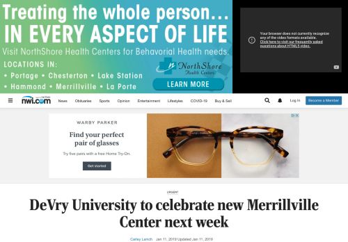 
                            11. DeVry University to celebrate new Merrillville Center next ...