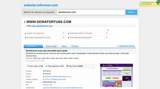 
                            9. dewafortune.com at WI. Dewafortune lucky spin berhadiah besar gratis