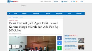 
                            4. Dewi Tertarik Jadi Agen First Travel Karena Harga Murah dan Ada ...