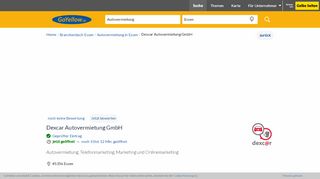 
                            11. ▷ Dexcar Autovermietung UG in Essen, Weidkamp 180 | GoYellow.de