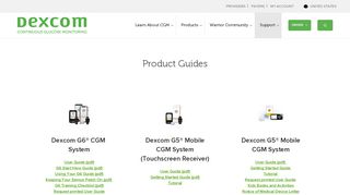 
                            7. Dexcom Product Guides - User Guides, Quick Start, Tutorials