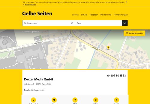 
                            3. Dexter Media GmbH 28876 Oyten-Süd I Adresse | Telefon | Kontakt
