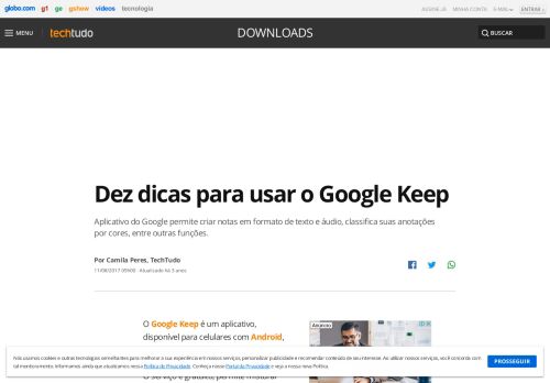 
                            8. Dez dicas para usar o Google Keep | Downloads | TechTudo