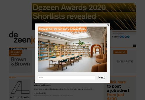 
                            7. Dezeen Jobs | architecture, interiors and design recruitment