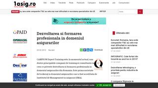 
                            13. Dezvoltarea si formarea profesionala in domeniul asigurarilor - 1Asig.ro