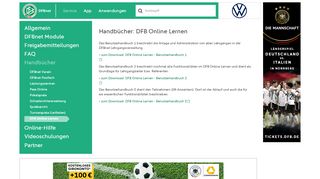 
                            2. DFB Online Lernen | DFBnet