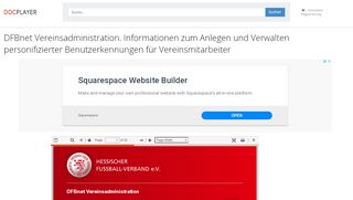 
                            10. DFBnet Vereinsadministration. Informationen zum Anlegen und ...