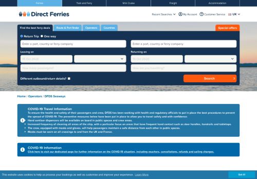 
                            4. DFDS Seaways - Ferry booking, timetables and DFDS ferry tickets