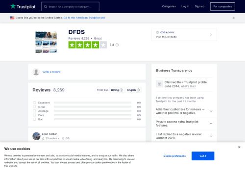 
                            5. DFDS UK Reviews | Read Customer Service Reviews of www ...