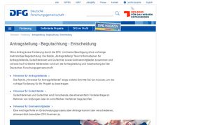 
                            4. DFG - Deutsche Forschungsgemeinschaft - Antragstellung ...