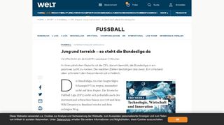 
                            5. DFL-Report: Jung und torreich - so steht die Fußball-Bundesliga da ...