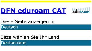 
                            9. DFN eduroam CAT - eduroam Configuration Assistant Tool