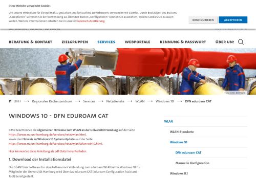 
                            12. DFN eduroam CAT : Windows 10 : Universität Hamburg