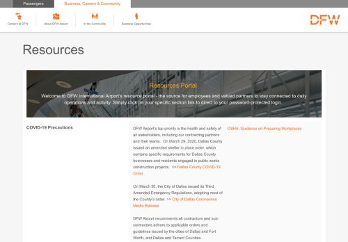 
                            9. dfwairport.com - Resources