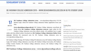 
                            7. DG Vaishnav College Admission 2019 - www.dgvaishnavcollege ...